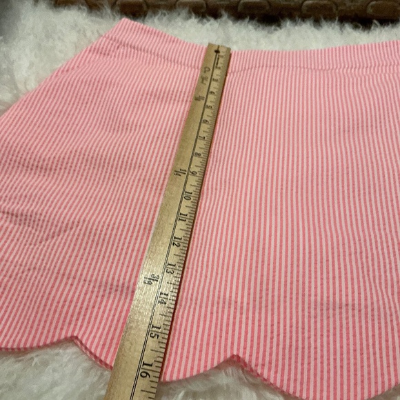 NWT Vineyard Vines Seersucker Striped Skort in Neon Rose and White Size 8 - Picture 8 of 8